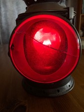 BR (W) British Railways 3 aspect guards hand lamp.