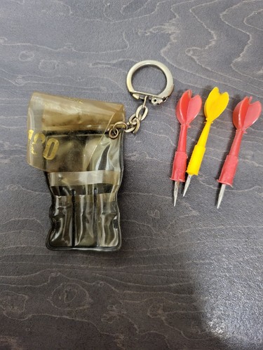 Vintage dart set keyring - vintage,