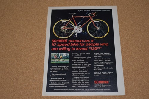 1978 vintage print schwinn - print,