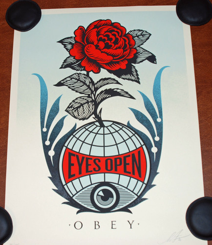 Shepard fairey eyes - shepard, art