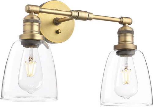 Industrial light wall sconce - 2-light,