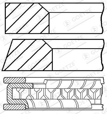 Goetze engine 306807 00 - engine, 08-306807-00