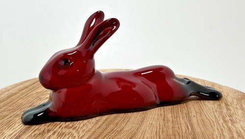 Royal doulton flambé rabbit - royal,