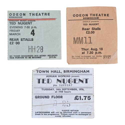 Ted nugent concert ticket stub - ticket,
