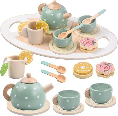 15pcs wooden tea - wooden, set