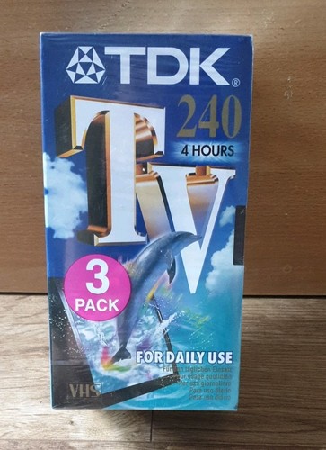 Tdk tv240 vhs video tapes - vhs, 3