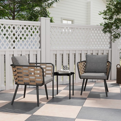 Pieces rattan bistro set - 3,
