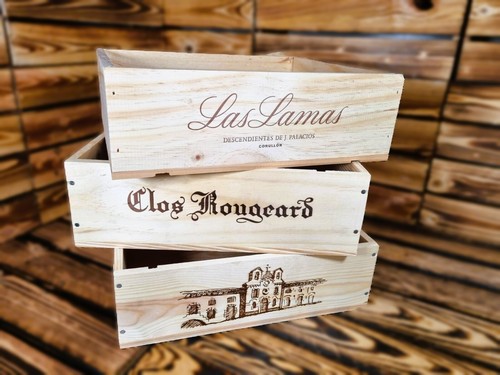 Pack wooden wine boxes - of,