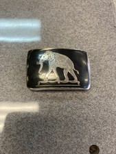 Vintage Art Deco 925 Siam Elephant Belt Buckle