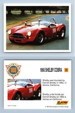 1966 Shelby Cobra #23 - Dream Cars 1991 Panini Trading Card