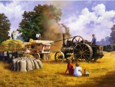 Fowler Traction Engine & Fordson Tractor threshing free p&p UK