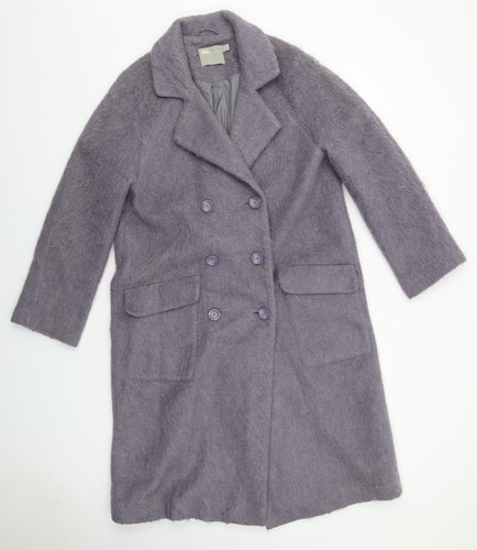 Asos womens purple pea coat - purple,