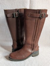 Ladies Hunter Hamilton Leather Boots Brown Size UK 4/EU 37 - Very Good Condition
