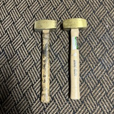 Two 2 lb. Brass Hammer Non