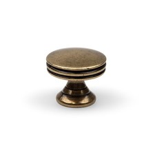 30mm Antique Brass Round Knob