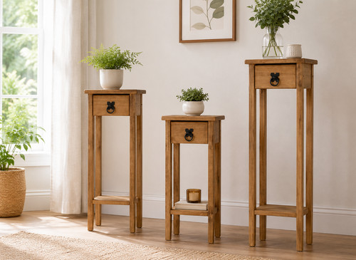 Solid pine distressed - solid, waxed