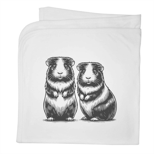 Two guinea pigs baby blanket - 'two,