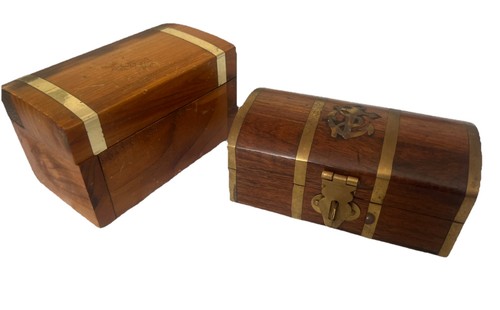 Two vintage wooden treasure - vintage,