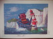 "DEMOLITION ROBOT" - Raymond Campbell print signed with unique remarques