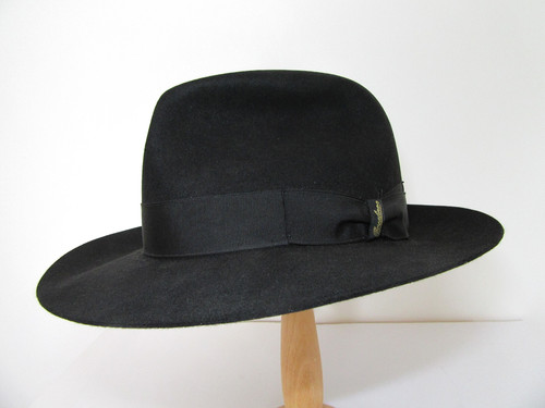 Vintage borsalino black felt - black,