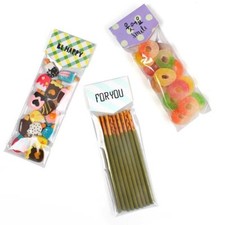 20x Long Slim Cellophane Bags