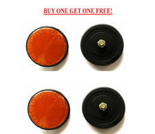 Vintage Retro Classic Roadster Bike Bicycle Mudguard Fender Round Reflectors