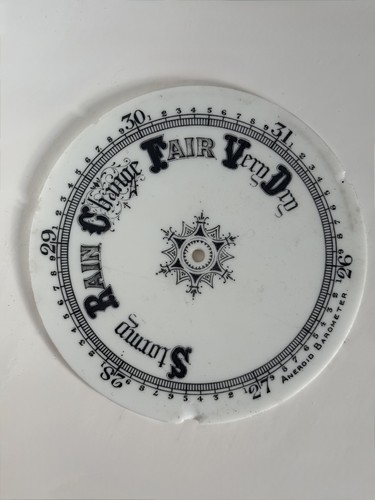 Antique porcelain aneroid - porcelain,