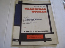 MUSIC FOR CLASSICAL GUITAR THEODORE NORMAN TRANSCRIPTIONS  1963