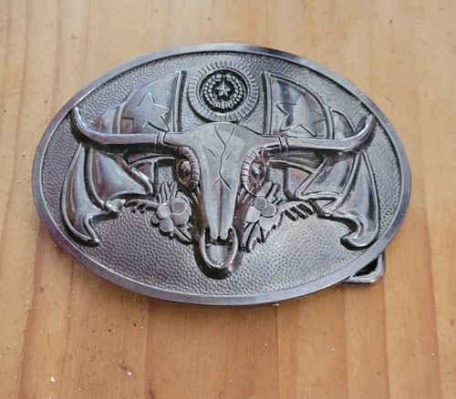 Western belt buckle longhorn - buckle,