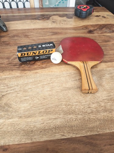 Vintage table tennis bat and - tennis,