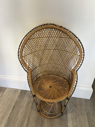 Vintage childs peacock fan - peacock,
