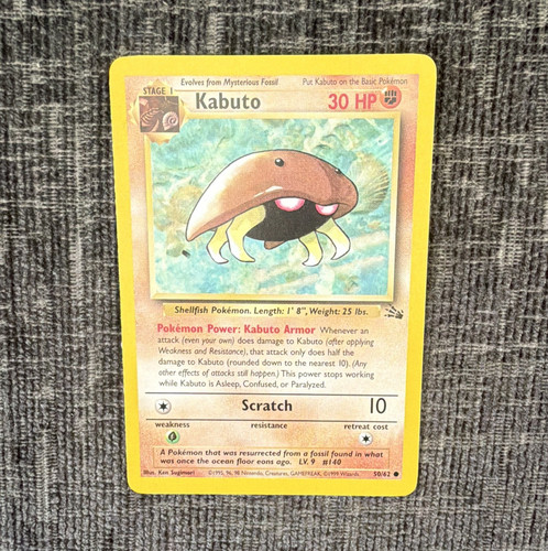 Pokémon tcg kabuto fossil - pokémon,