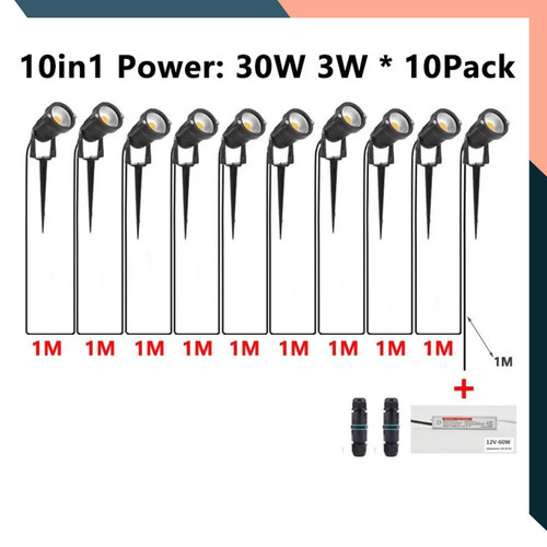 Led garden spot lights 12v - garden,