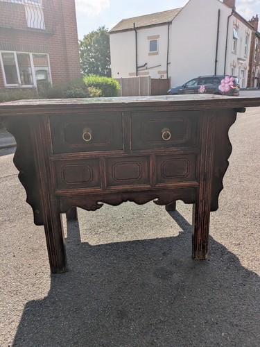 19th century chinese elm altar - elm,
