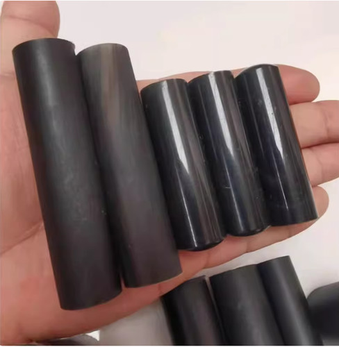 Natural black buffalo horn rod - black,