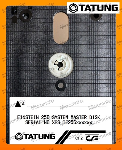 Tatung einstein 256 cf2 - tatung, 3"