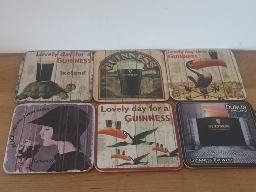 Guinness cork backed - cork-backed, coasters