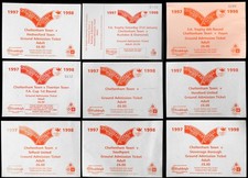 9 Nine Cheltenham Town FC Football Ticket Bundle Lot Conference League 1997 1998