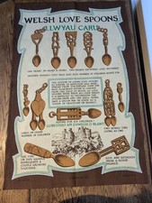 Vintage Tea Towel Welsh Love