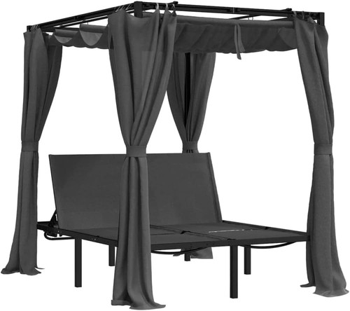 Double sun lounger with side - double,