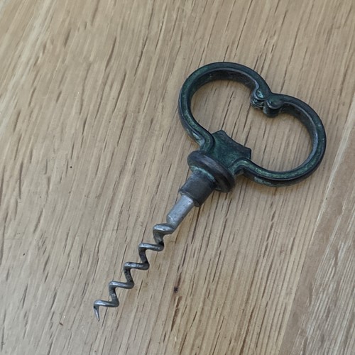 Antique brass corkscrew - brass, ￼