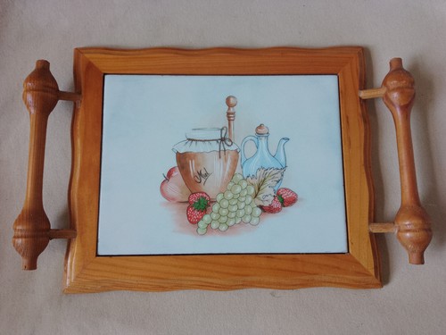 Small wooden dinner serving - dinner,