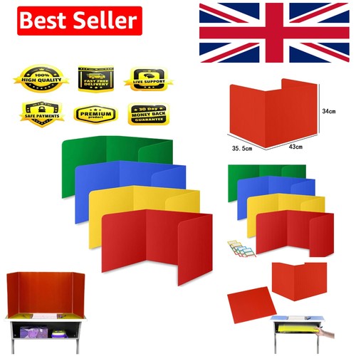 Pack colorful desk privacy - 4-pack,