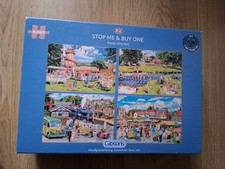 Gibsons 4x500 piece jigsaw puzzles.Stop Me & Buy One.Fair to Good condition.