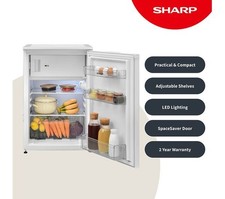 Undercounter Sharp SJ-UE121M4W-EN_WH Fridge Freezer in White RRP £170 
