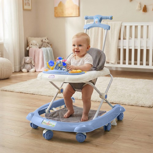 Blue baby walker rocker - blue,