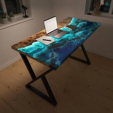 3D Beach Effect Epoxy Desk