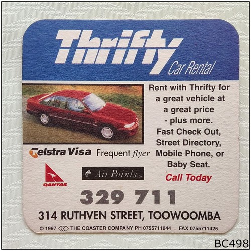 Thrifty car rental toowoomba - thrifty,