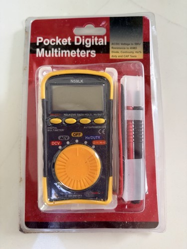 Pocket digital multimeter lcd - digital,
