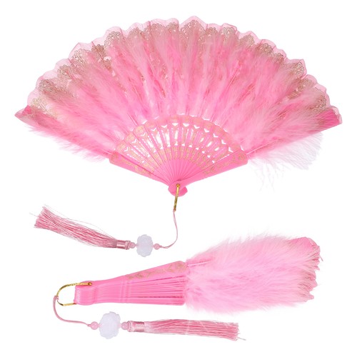 Feather hand fan folding - fan,,
